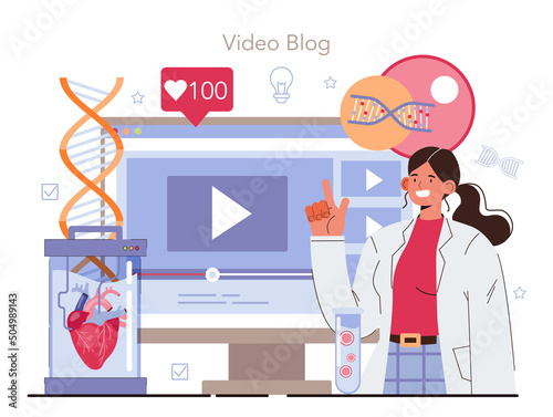 Biotechnology online service or platform. Cellular and biomolecular