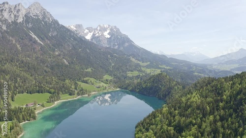 Hintersteinersee at the Wilder Kaiser in Tyrol, Austria photo