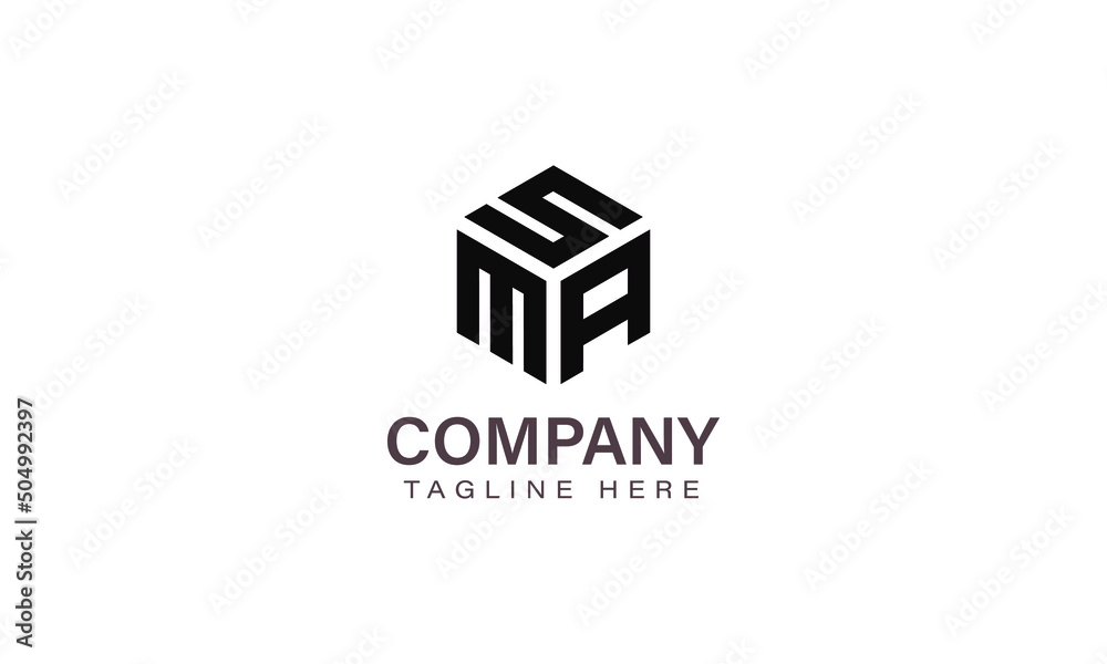 Letter SMA Logo, Three Letter Logo, Alphabet S M A Hexagon Shape Vector Icon Template Letter SMA Logo, Three Letter Logo, Alphabet S M A Hexagon Shape Vector Icon Template