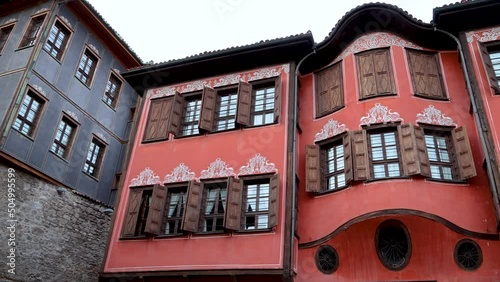 Hisar Kapia medieval, Etnographic museum and Dimitar Georgiadi House in Plovdiv city, Bulgaria photo