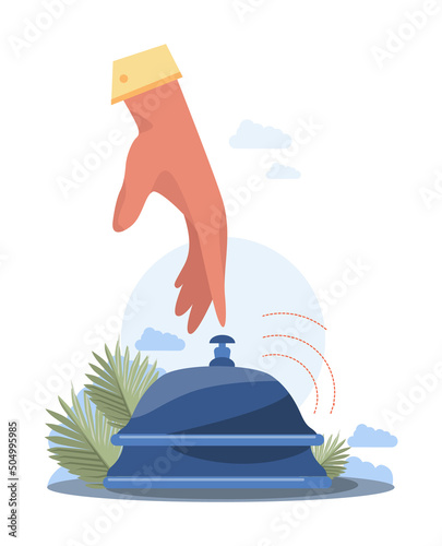 Signal concept set. Person recieving or giving signal source. Allert sign,