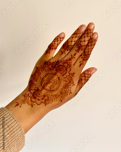 Henna Patterns on Hand
