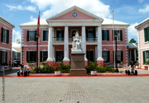 Parliament square buildings in Nassau ,Bahamas photo