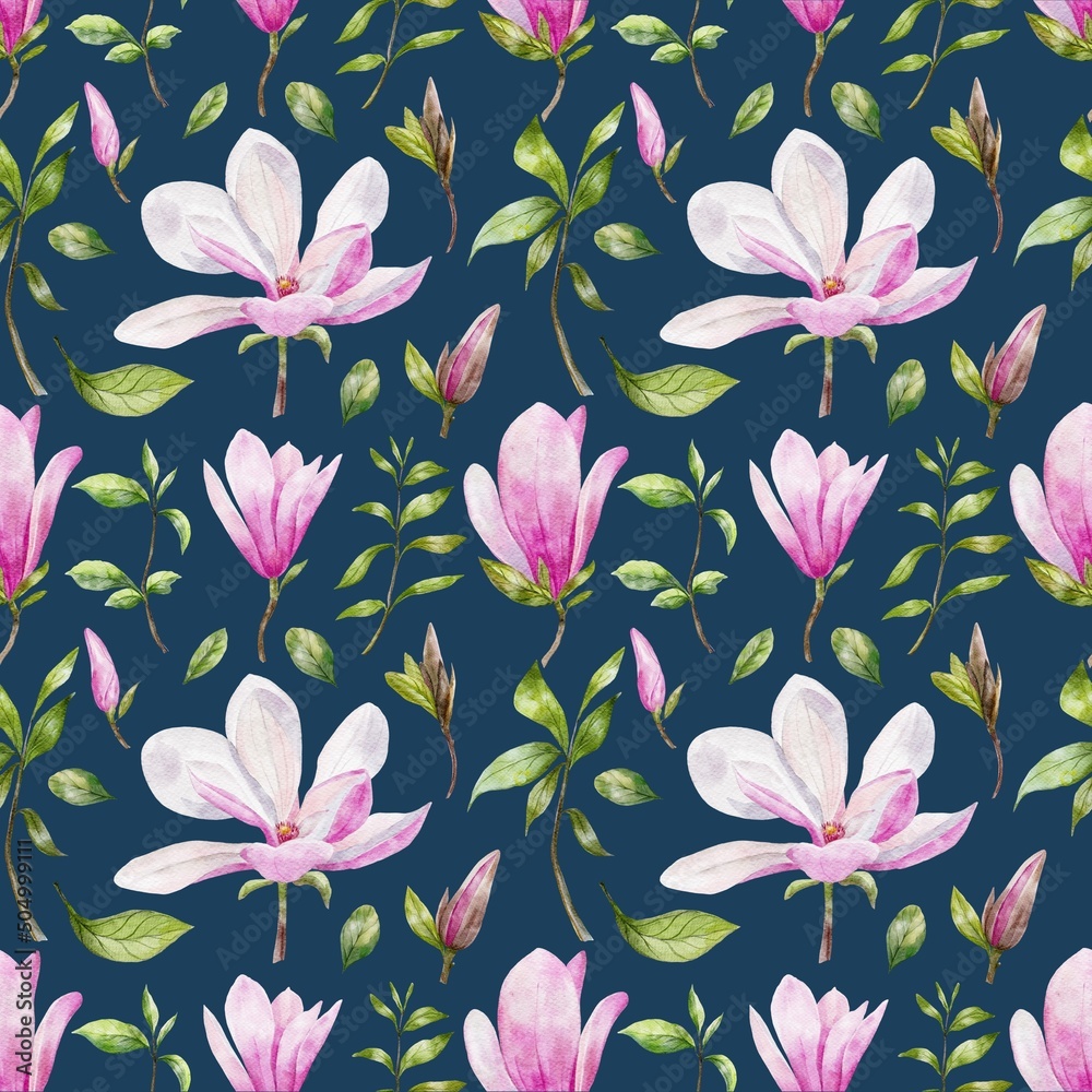 seamless pattern with pink flowers seamless pattern with pink flowers