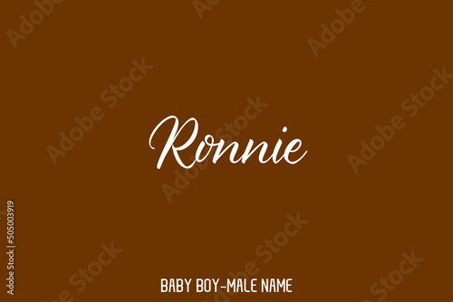 Ronnie Cursive  Typographical Text 