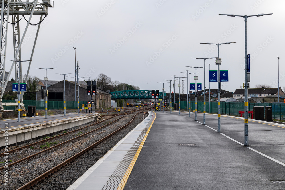 Limerick bus and train station,, Limerick, Ireland, February,12,2022