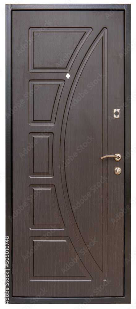 Fototapeta premium Entrance doors with a lock. Armored.