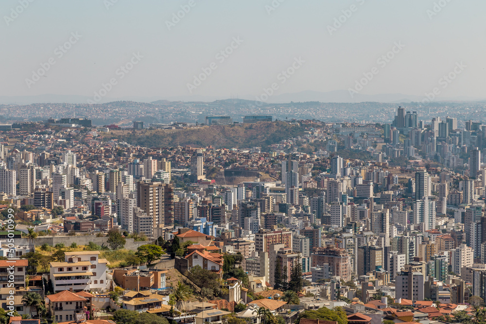 Naklejka premium Urban landscape of Belo Horizonte, Minas Gerais, Brazil.