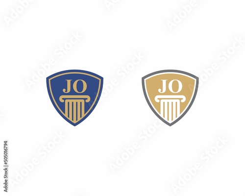 Letters JO, Law Logo Vector 001
