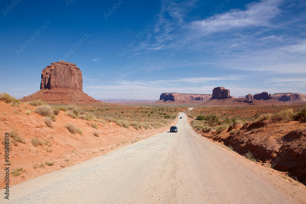 Dirty Road in the Monument Valley, Arizona, United States