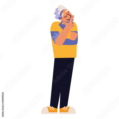 male thinking a idea