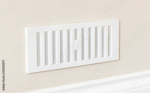 Air vent in a house wall, UK home ventilation