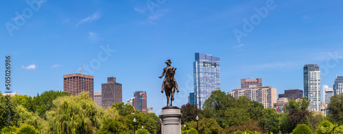 George Washington Statue in Boston photo
