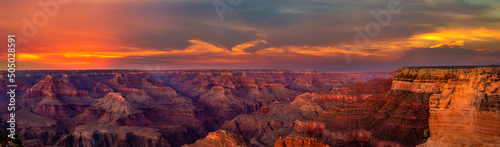 Canvas Print Grand Canyon National Park at sunset