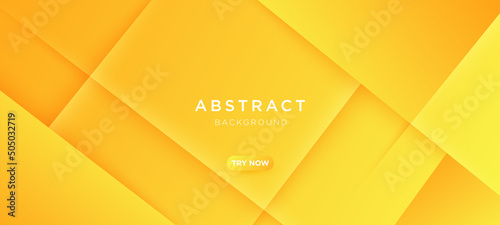 Abstract yellow gradient geometric shape striped line overlap layer background with blank space for text place design. Modern futuristic background vector illustration