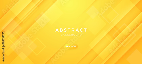 Abstract yellow gradient geometric shape striped line overlap layer background with blank space for text place design. Modern futuristic background vector illustration