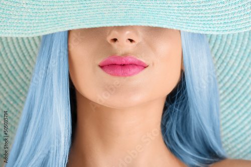 Beautiful young woman with ...