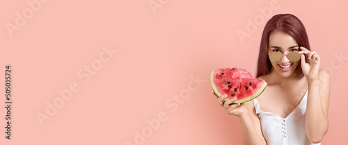 Beautiful young woman with ...