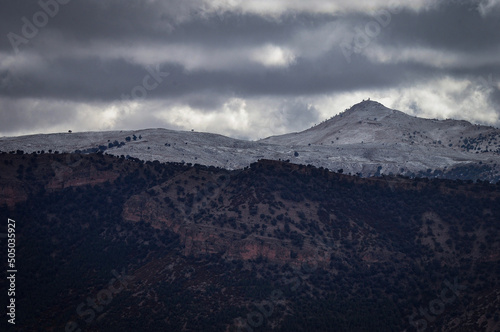 clouds over the mountains