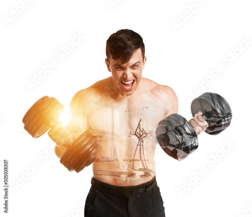 Double exposure of aggressi...