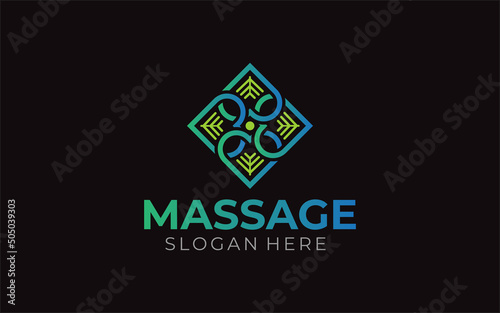 Illustration graphic vector for massage therapy, health care logo design template