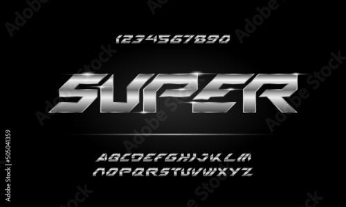 Abstract digital modern futuristic alphabet font. typography urban style fonts for technology, digital, movie logo design