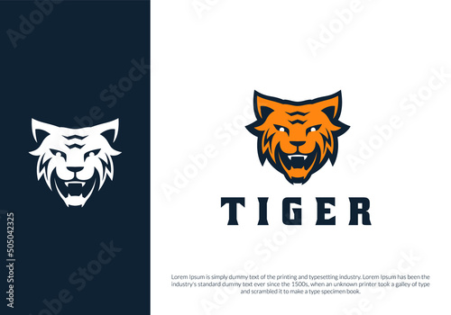 tiger logo design. logo template