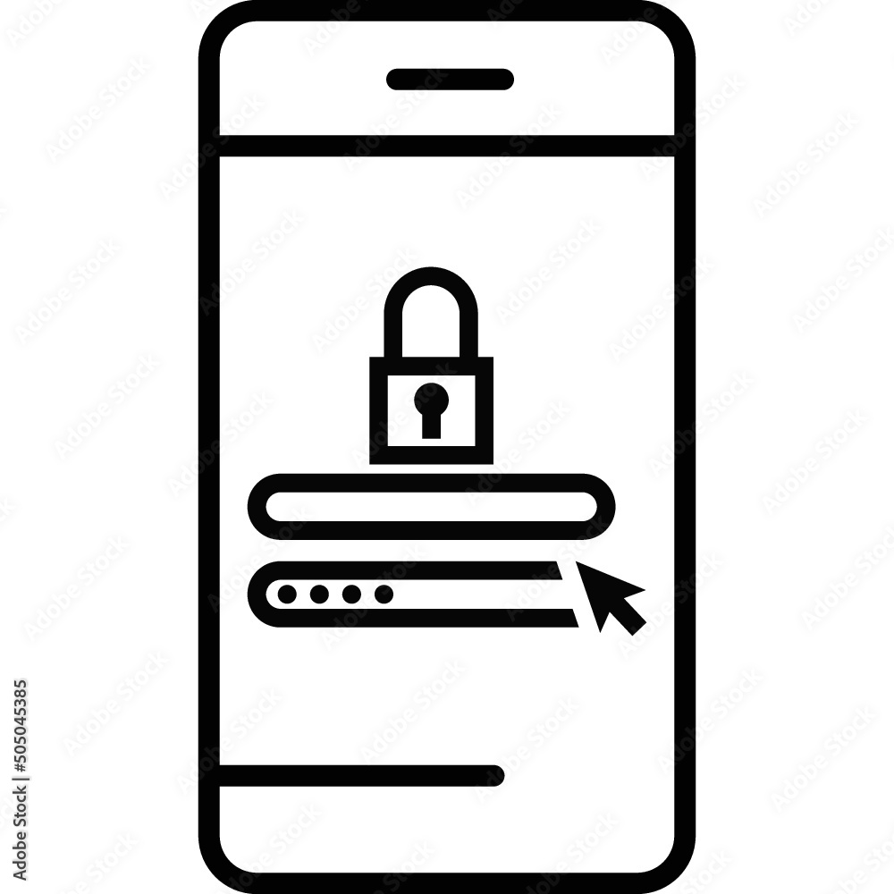 Obraz premium App, banking, login icon Download Vector file