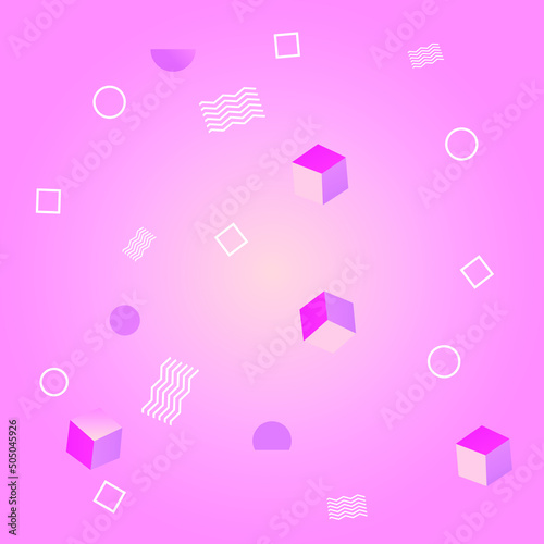 simple pink abstract backgound illustration minimal design