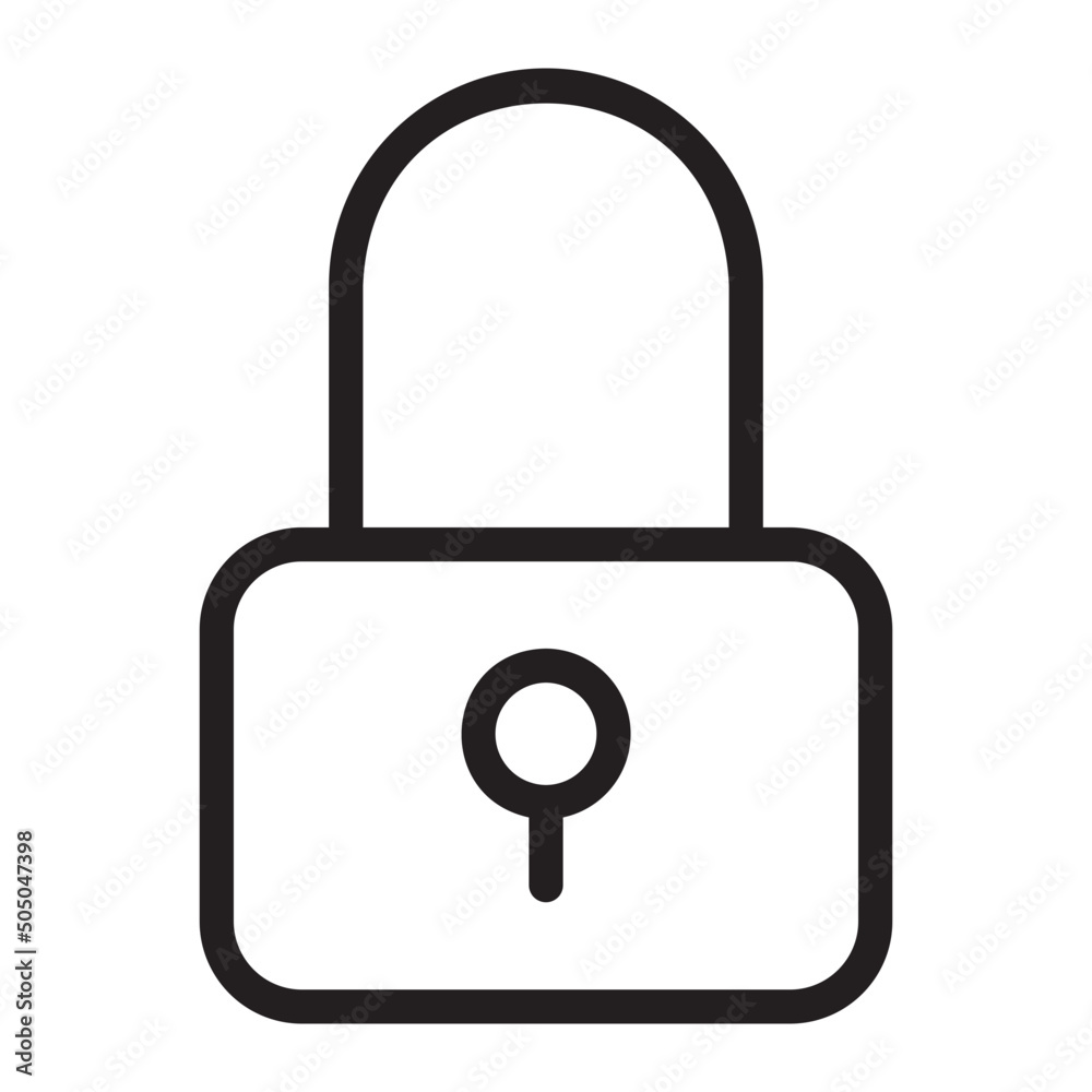 lock line icon lock line icon