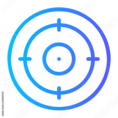 shooting gradient icon