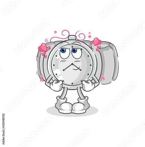 wristwatch shy vector. cartoon character