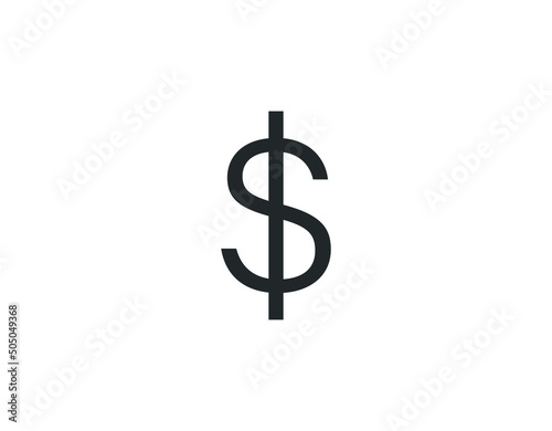 Money cash in trendy flat style isolated on background.
