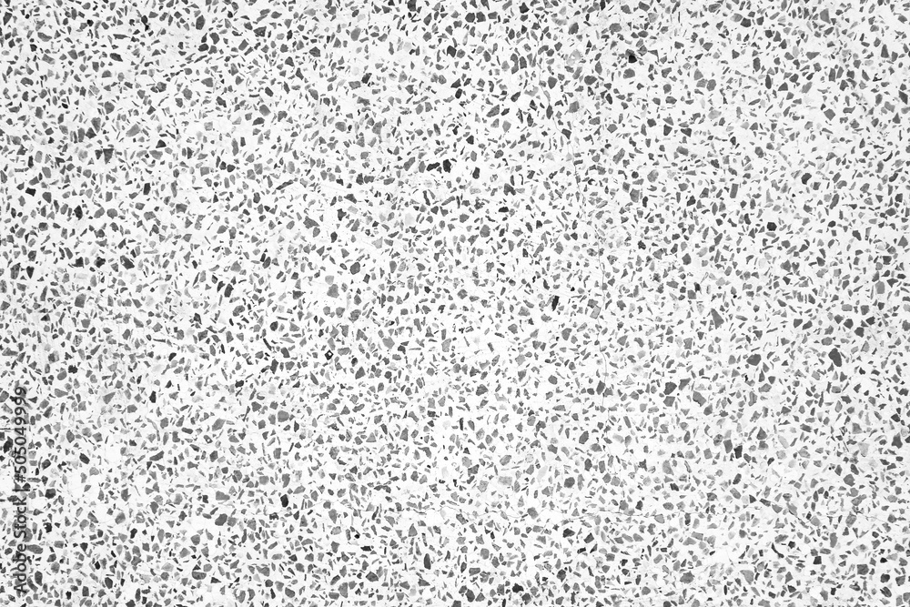 terrazzo floor, black and white texture background
