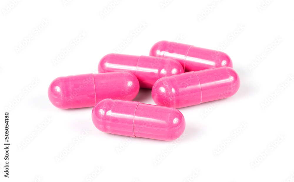 Medicine capsules isolated on white background Medicine capsules isolated on white background
