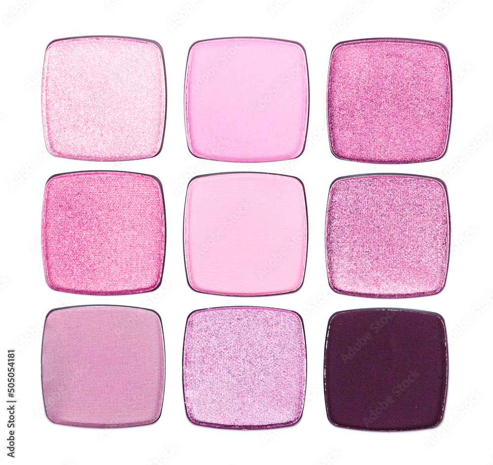eye shadow make up palette on white background. eye shadow make up palette on white background.
