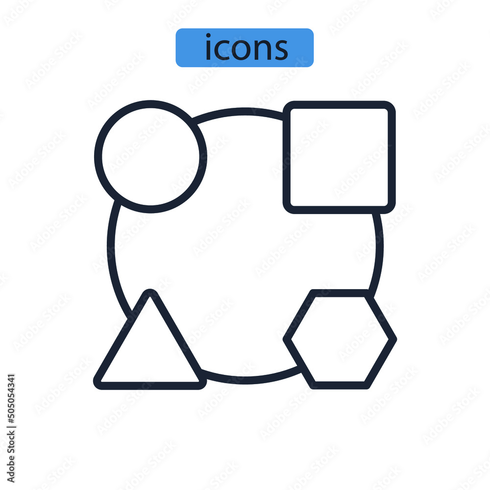 Diversity icons symbol vector elements for infographic web Diversity icons symbol vector elements for infographic web