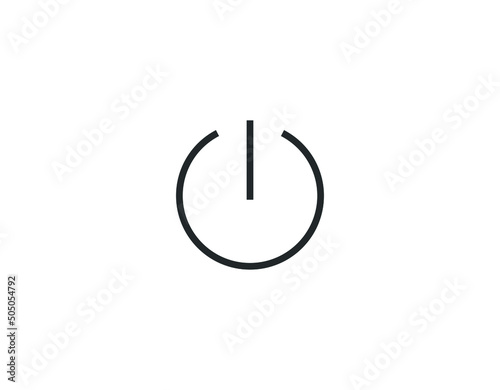 power button icon vector symbol