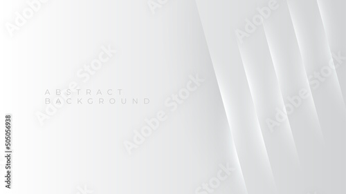 Abstract futuristic white and grey background with light line. Light silver background. Vector illustration