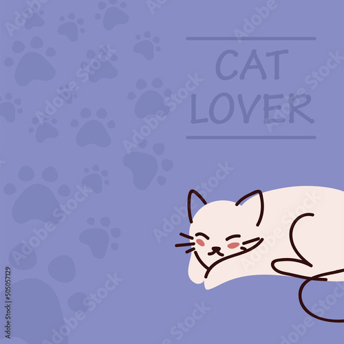cat lover poster