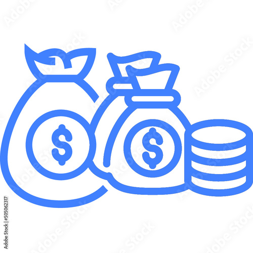 Capital, cash collection, charity icon