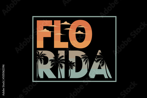florida retro design landscape
