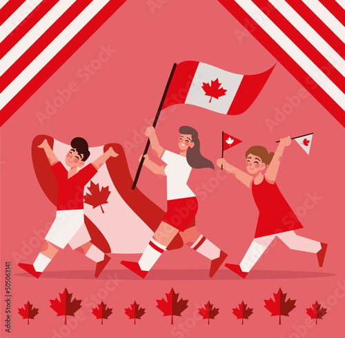 happy people canada day