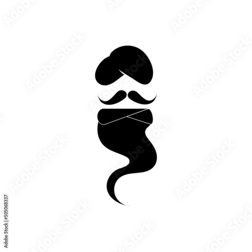 Genie icon logo free vector