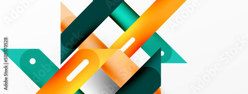 Background overlapping lines. Dynamic lines abstract wallpaper. Straight lines composition vector illustration for wallpaper banner background or landing page