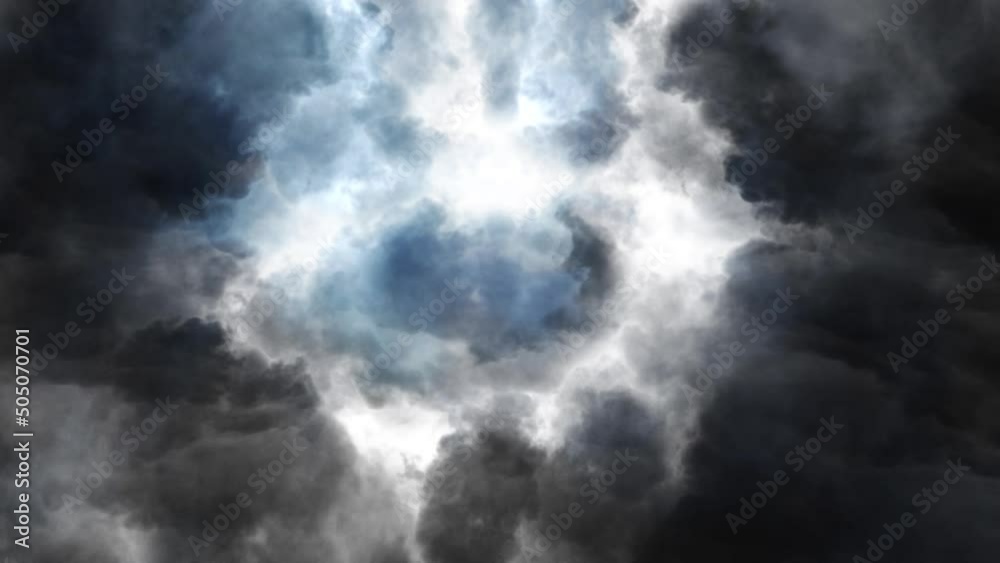 the dark sky and the thunderstorm. the dark sky and the thunderstorm.
