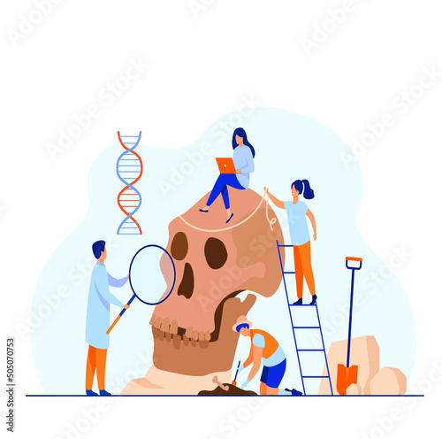 paleontologist vector design template