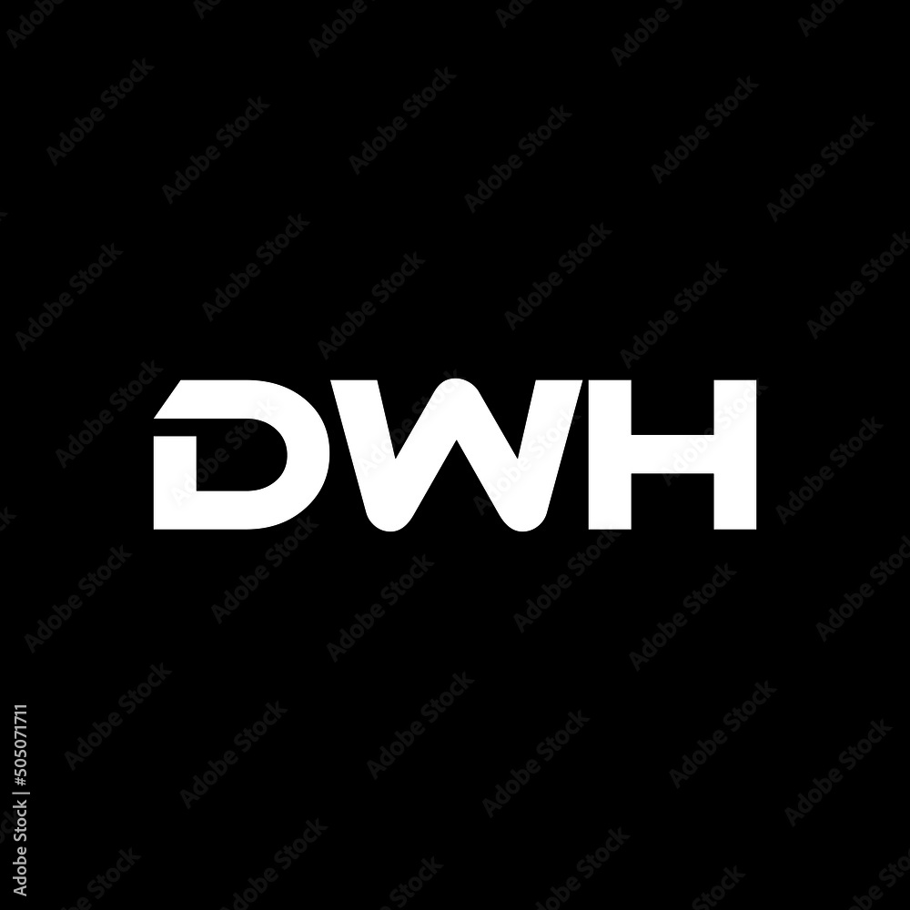 DWH letter logo design with black background in illustrator, vector logo modern alphabet font overlap style. calligraphy designs for logo, Poster, Invitation, etc. DWH letter logo design with black background in illustrator, vector logo modern alphabet font overlap style. calligraphy designs for logo, Poster, Invitation, etc.