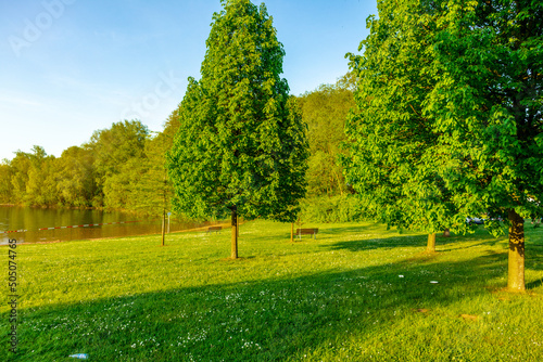 Sommerspaziergang am Breitunger See bei strahlendem Sonnenschein - Thüringen - Deutschland photo