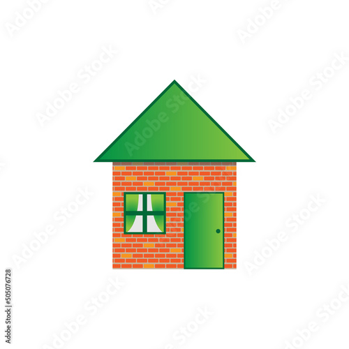 House vector icon in flat style isolated on white background.